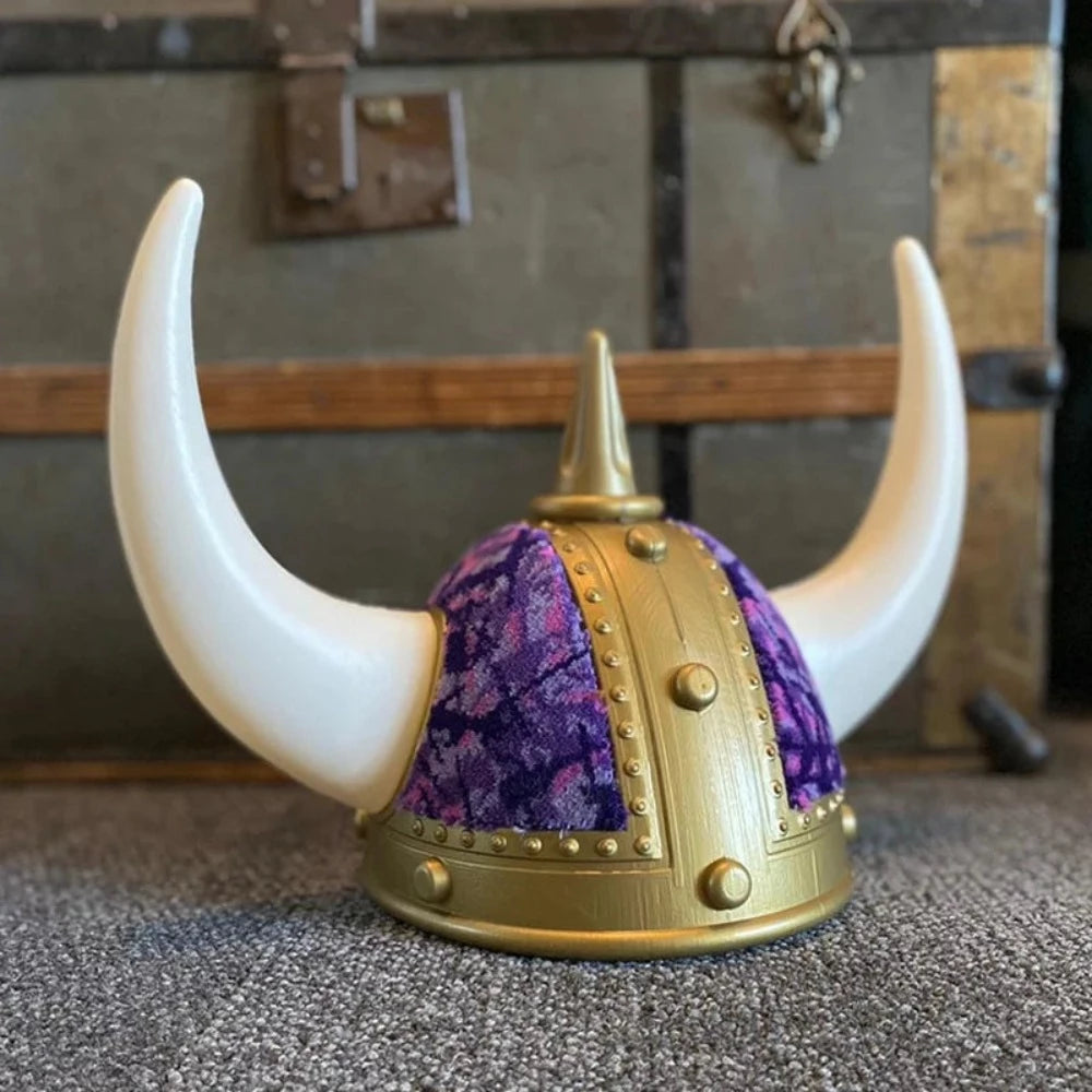 Scandi Souvenirs Viking Helmet - Danish Pluche (Purple) - One Stop Truck Accessories Ltd