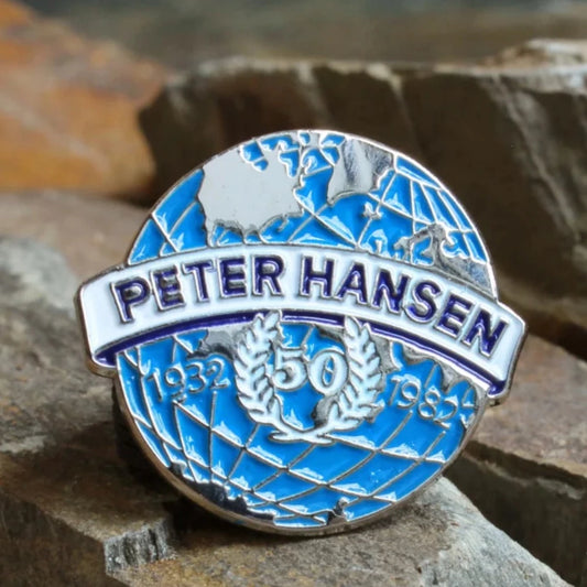 Scandi Souvenirs Peter Hansen 50 Years - Pin - One Stop Truck Accessories Ltd