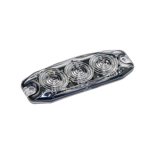 LED Autolamps R65 Low-Profile 3-LED Amber Warning Lamp - One Stop Truck Accessories Ltd