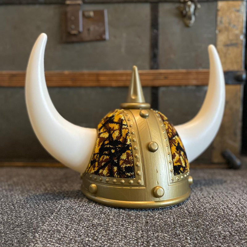 Scandi Souvenirs Viking Helmet - Danish Pluche (Yellow) - One Stop Truck Accessories Ltd