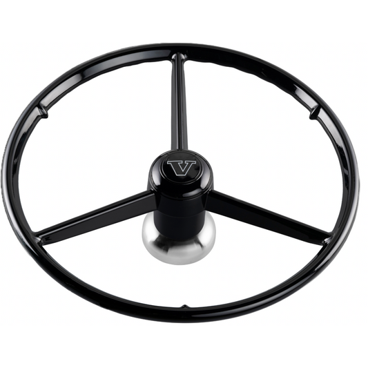 Go In Style 3-spoke replica steering wheel 53cm for Volvo/Scania incl. hub - One Stop Truck Accessories Ltd