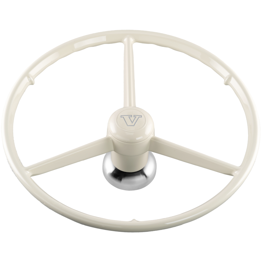 Go In Style 3-spoke replica steering wheel 53cm for Volvo/Scania incl. hub - One Stop Truck Accessories Ltd