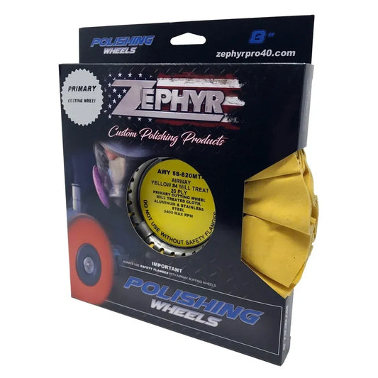 Zephyr Zephyr - 8" 20 Ply High-Density Pack Airway Buffing Wheels - One Stop Truck Accessories Ltd